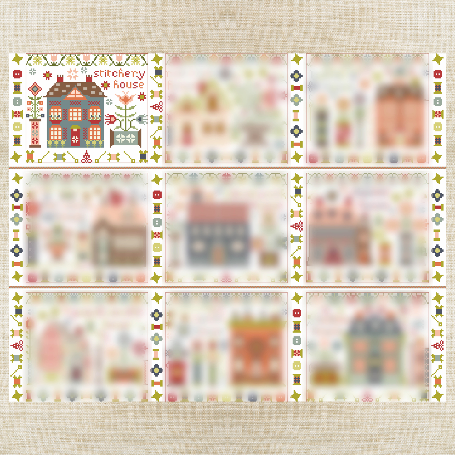 Pansy Patch Quilts and Stitchery - Stitchery House - Booklet Chart