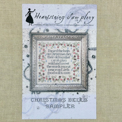 Heartstring Samplery - Christmas Bells Sampler - Cross Stitch Chart and/or Roxy Floss Co Threads