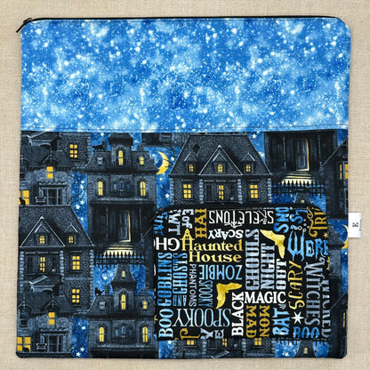 Haunted Manor - Project Bag with Coordinating Notions Pouch