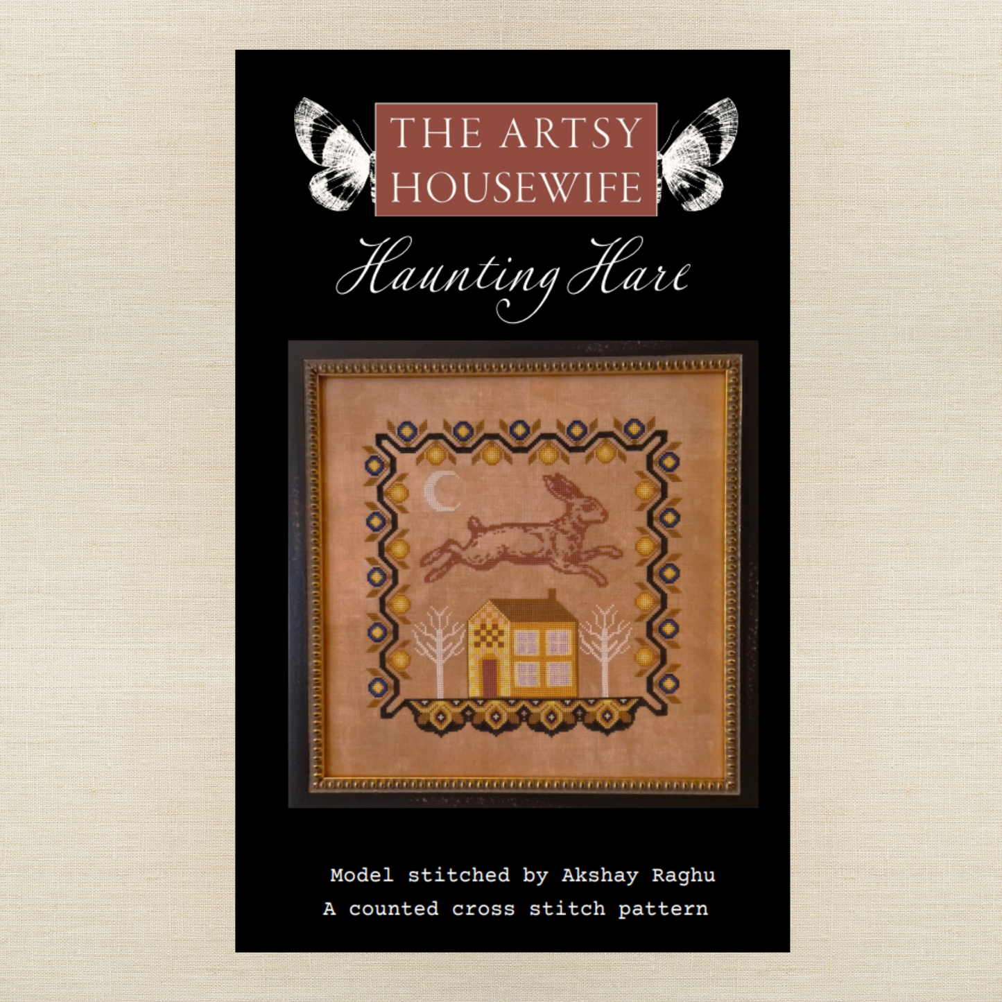 PRE ORDER - The Artsy Housewife - Haunting Hare - Chart IH and/or Roxy Floss Conversion