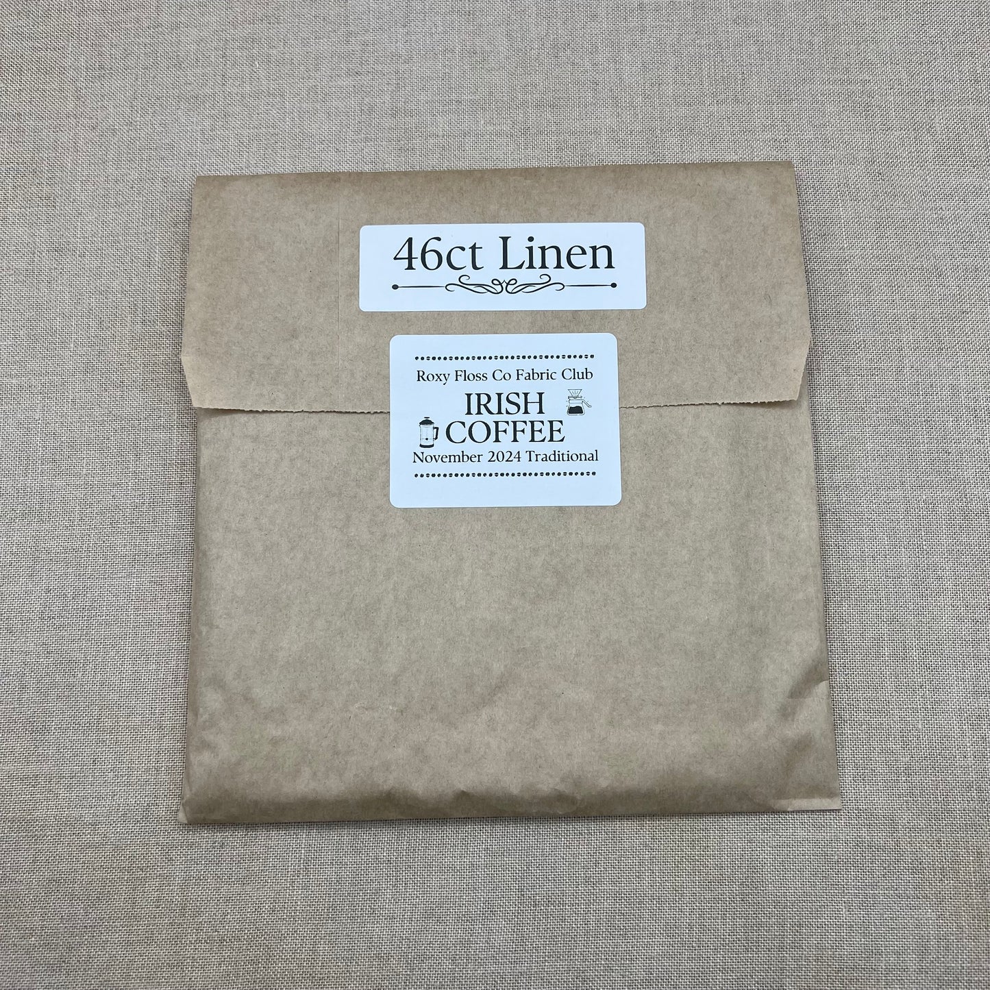 Roxy Floss Co Aida & Linen - Irish Coffee - Traditional