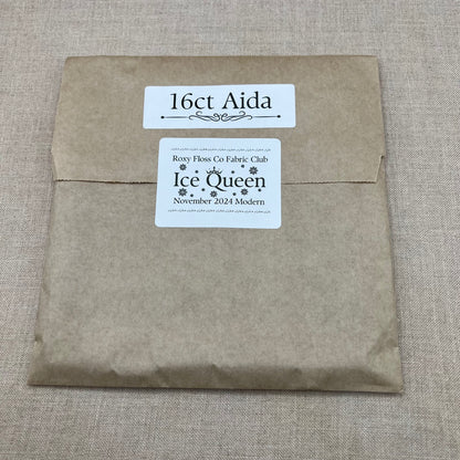 Roxy Floss Co Aida, Evenweave & Linen - Ice Queen - Modern