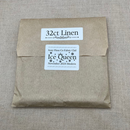Roxy Floss Co Aida, Evenweave & Linen - Ice Queen - Modern