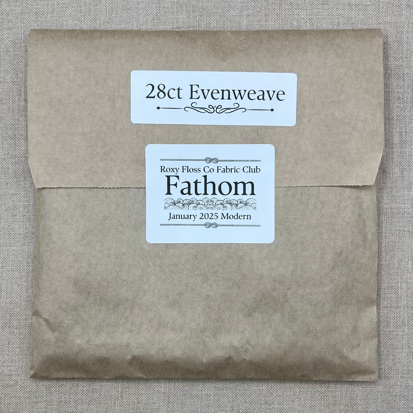 Roxy Floss Co Aida, Evenweave & Linen - Fathom - Modern