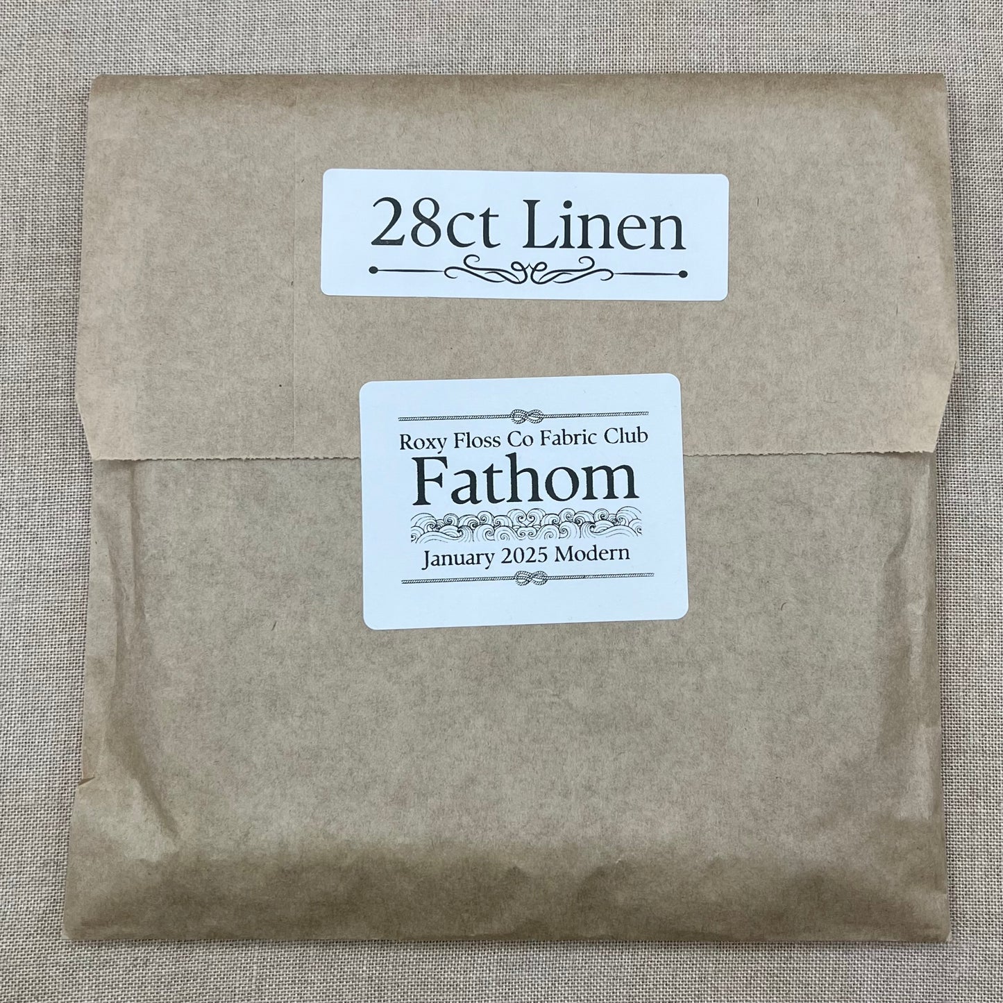 Roxy Floss Co Aida, Evenweave & Linen - Fathom - Modern