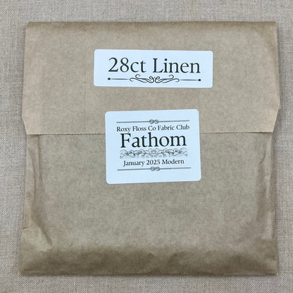 Roxy Floss Co Aida, Evenweave & Linen - Fathom - Modern