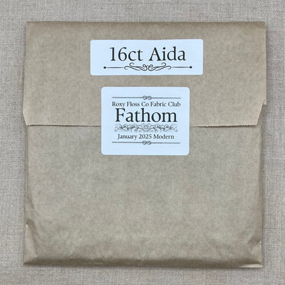 Roxy Floss Co Aida, Evenweave & Linen - Fathom - Modern