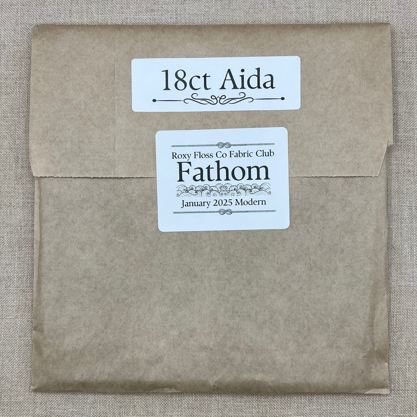 Roxy Floss Co Aida, Evenweave & Linen - Fathom - Modern