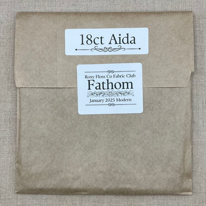 Roxy Floss Co Aida, Evenweave & Linen - Fathom - Modern