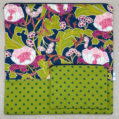 Late Bloomers - Project Bag with Coordinating Notions Pouch
