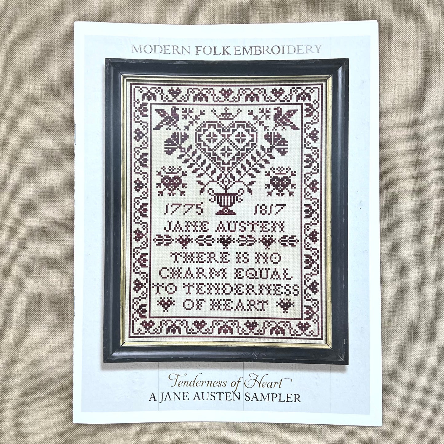 Modern Folk Embroidery - Tenderness of Heart: A Jane Austen Sampler - Booklet Chart