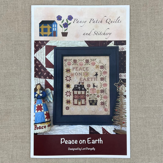 Pansy Patch Quilts and Stitchery - Peace on Earth - Cross Stitch Chart and/or Roxy Floss Co Threads