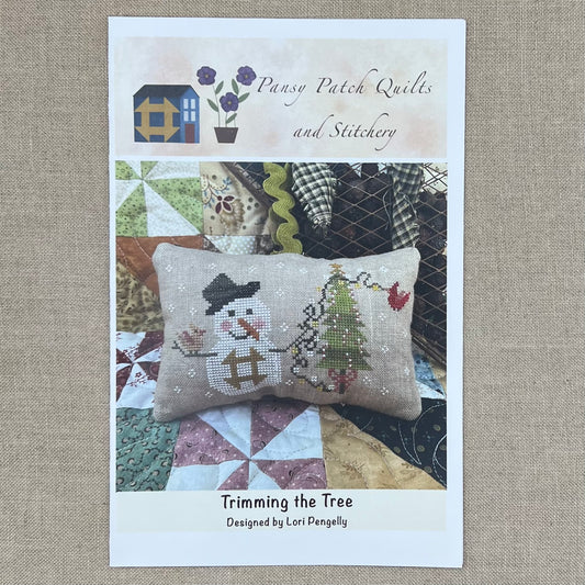 Pansy Patch Quilts and Stitchery - Trimming the Tree - Cross Stitch Chart and/or Roxy Floss Co Threads