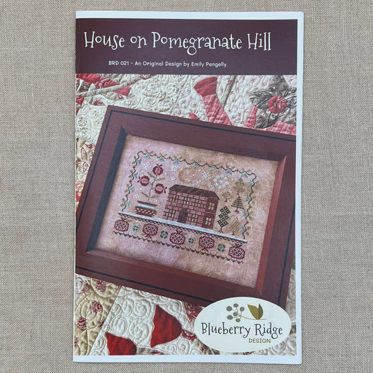 Blueberry Ridge Design - House on Pomegranate Hill - Cross Stitch Chart and/or Roxy Floss Co Threads