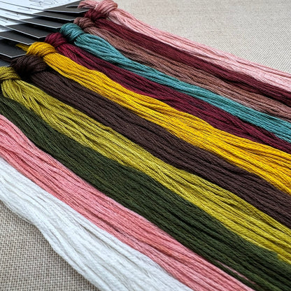 Blueberry Ridge Design - House on Pomegranate Hill - Cross Stitch Chart and/or Roxy Floss Co Threads