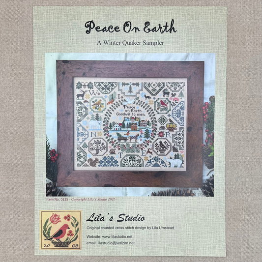 Lila's Studio - Peace on Earth - Booklet Chart and/or Roxy Floss Conversion