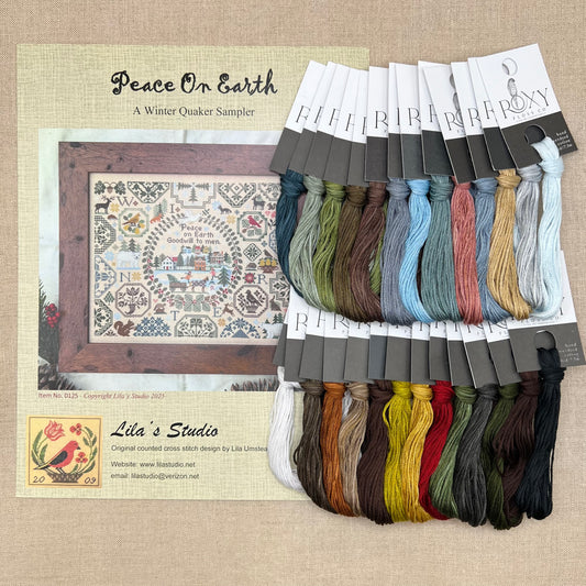 Lila's Studio - Peace on Earth - Booklet Chart and/or Roxy Floss Conversion