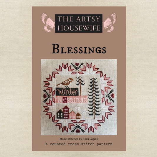 The Artsy Housewife - Blessings - Chart and/or Roxy Floss Conversion