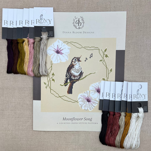 Diana Bloom Designs - Moonflower Song - Chart and/or Roxy Floss