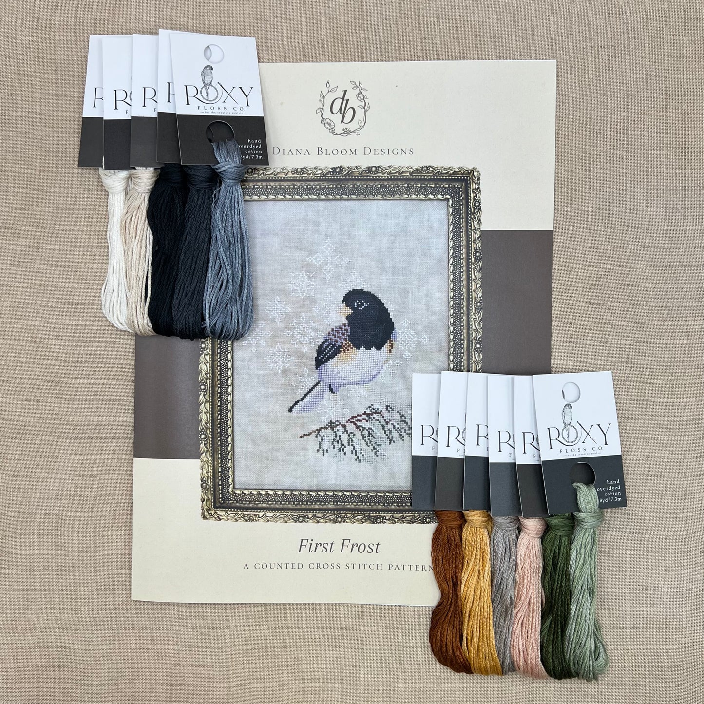 Diana Bloom Designs - First Frost - Chart and/or Roxy Floss