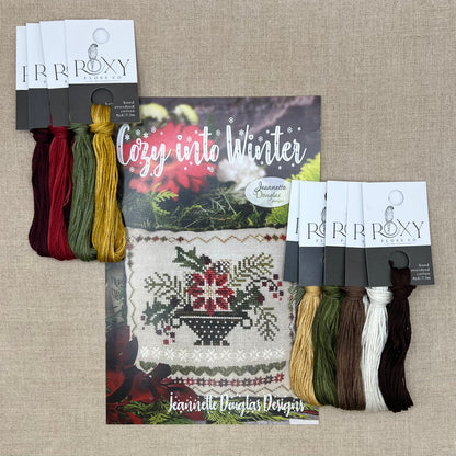 Jeannette Douglas Designs - Cozy Into Winter - Booklet Chart and/or Roxy Floss Conversion