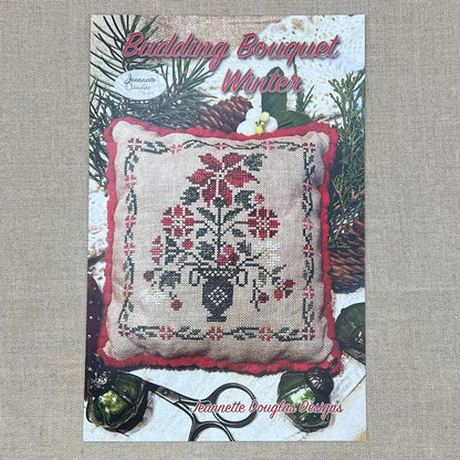 Jeannette Douglas Designs - Budding Bouquet #2 Winter - Booklet Chart and/or Roxy Floss Conversion