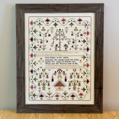 Maximum Cross Stitch - Ann Oakley 1839 - Booklet Chart and/or Roxy Floss Pack