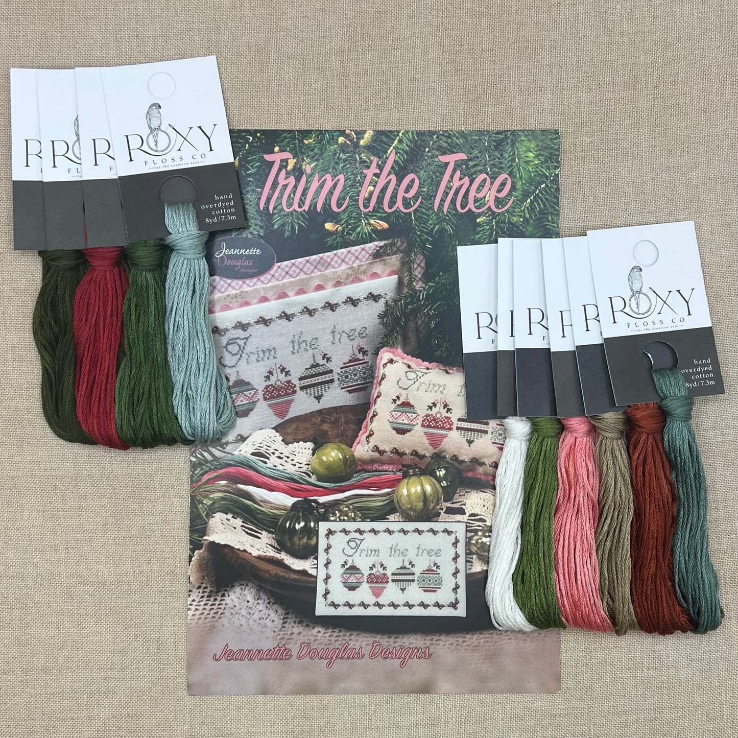 Jeannette Douglas Designs - Trim the Tree - Booklet Chart and/or Roxy Floss Conversion