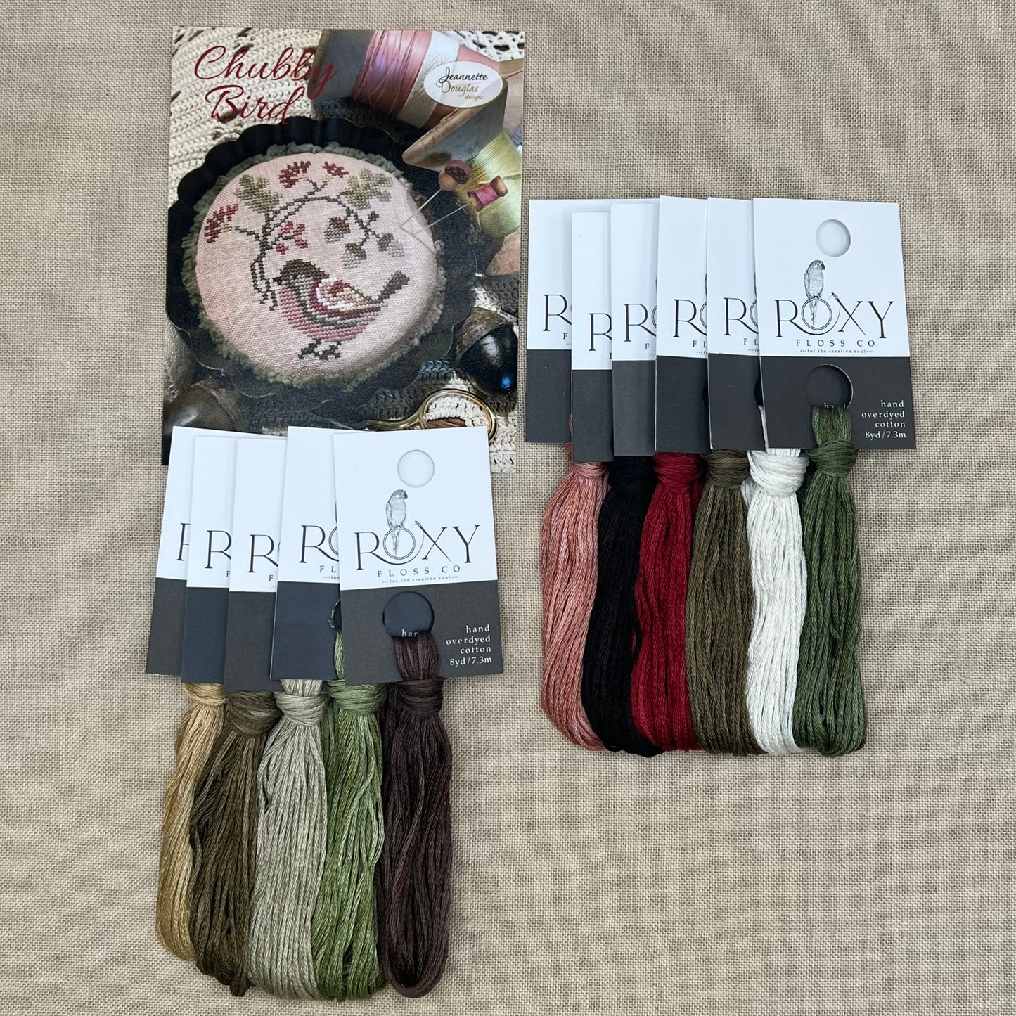 Jeannette Douglas Designs - Chubby Bird - Booklet Chart and/or Roxy Floss Conversion