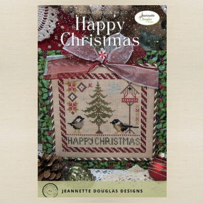 Jeannette Douglas Designs - Happy Christmas - Booklet Chart and/or Roxy Floss Conversion