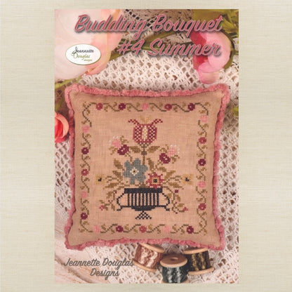 Jeannette Douglas Designs - Budding Bouquet #4 Summer - Booklet Chart and/or Roxy Floss Conversion