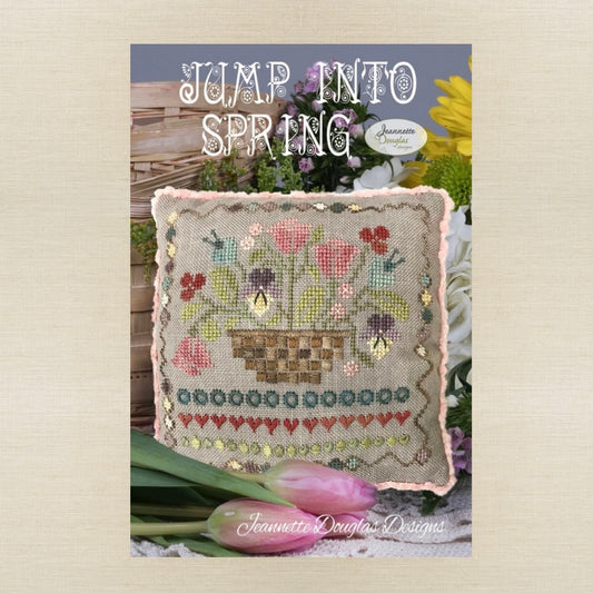 Jeannette Douglas Designs - Jump Into Spring - Booklet Chart and/or Roxy Floss Conversion