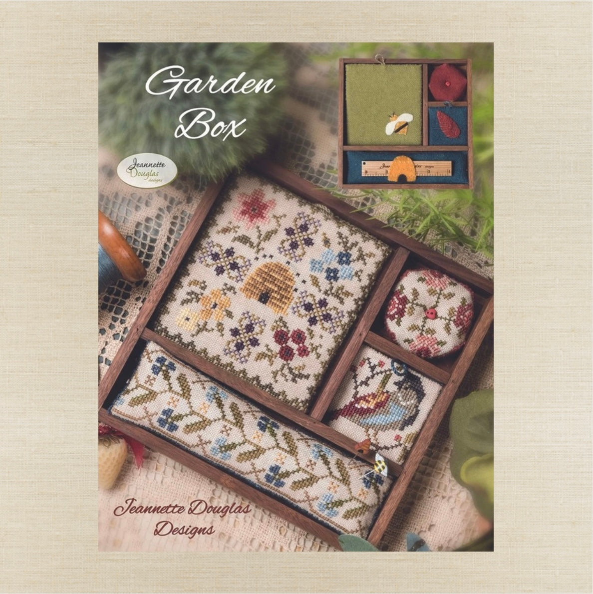 Jeannette Douglas Designs - Garden Box - Booklet Chart and/or Roxy Floss Conversion