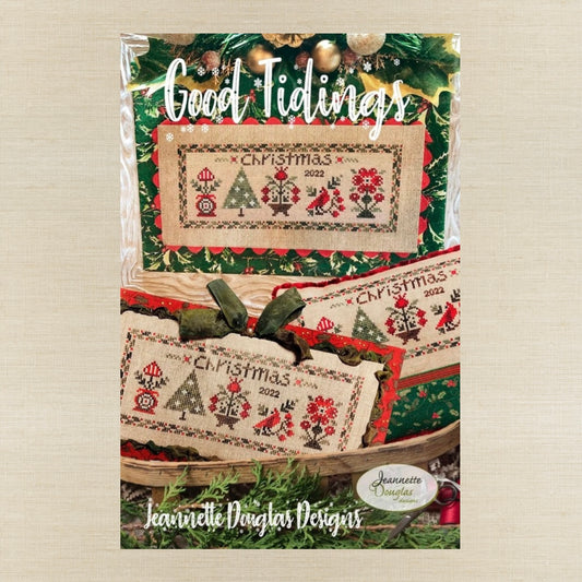 Jeannette Douglas Designs - Good Tidings - Booklet Chart and/or Roxy Floss Conversion