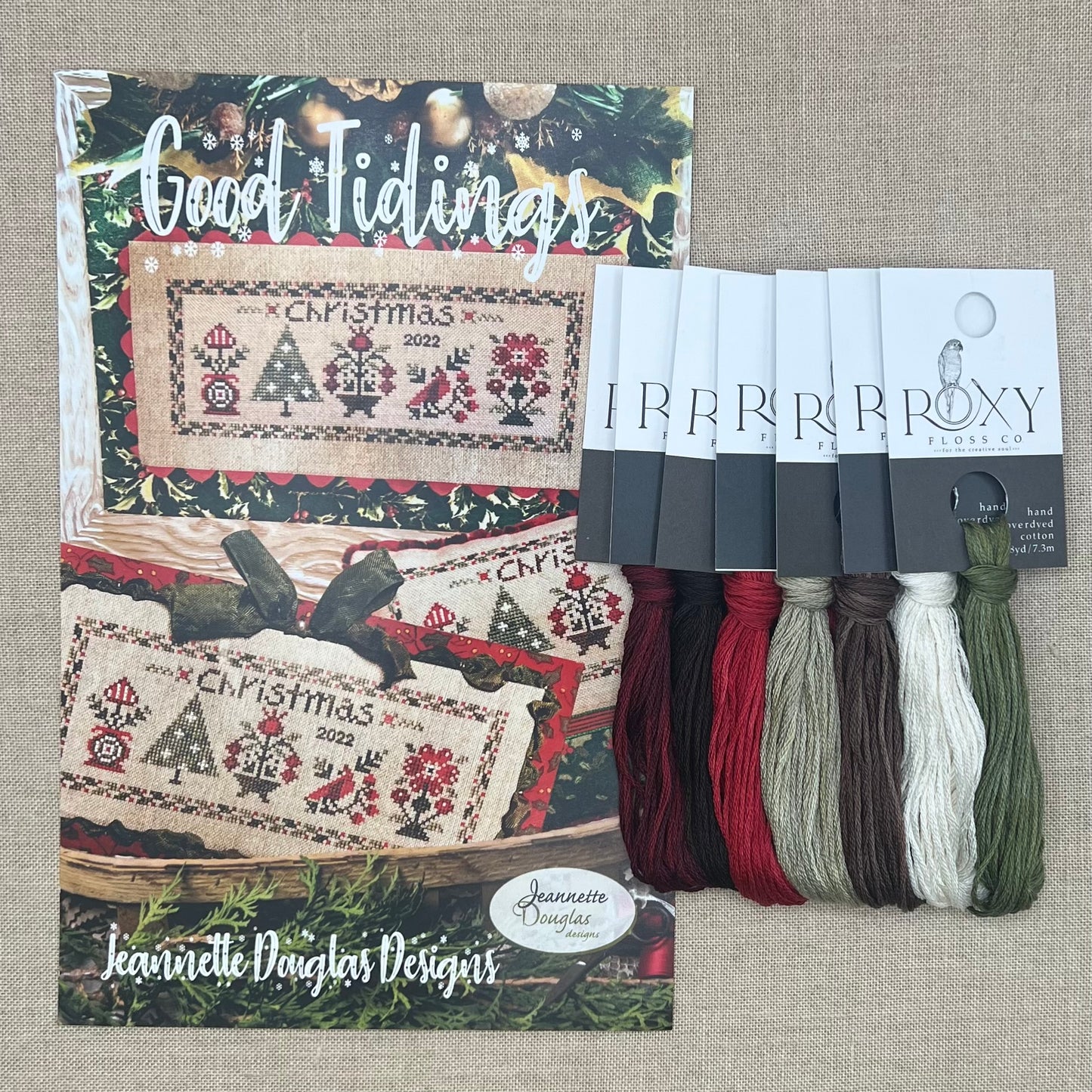 Jeannette Douglas Designs - Good Tidings - Booklet Chart and/or Roxy Floss Conversion