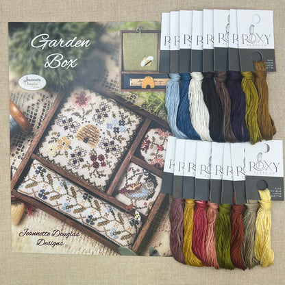 Jeannette Douglas Designs - Garden Box - Booklet Chart and/or Roxy Floss Conversion