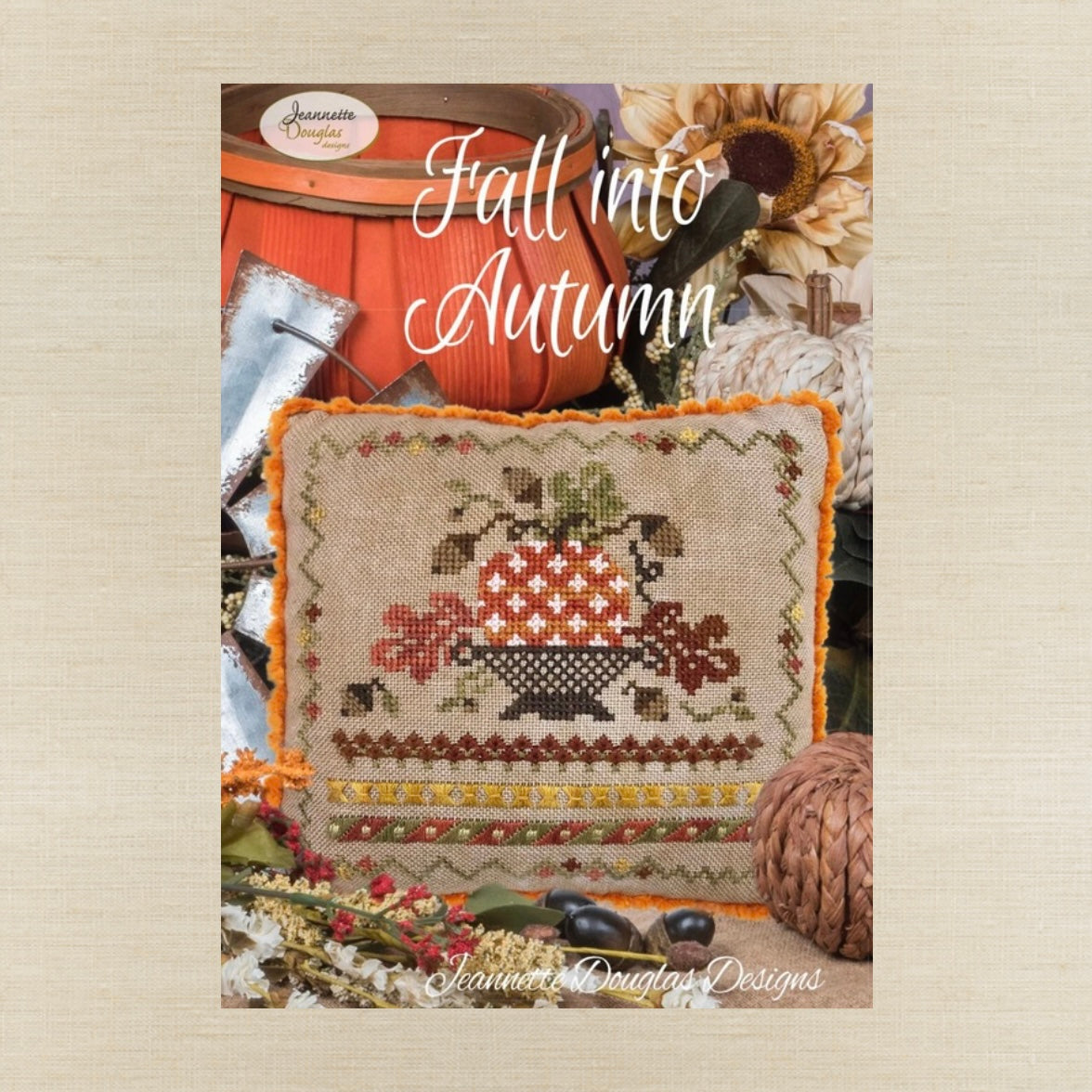 Jeannette Douglas Designs - Fall Into Autumn - Booklet Chart and/or Roxy Floss Conversion