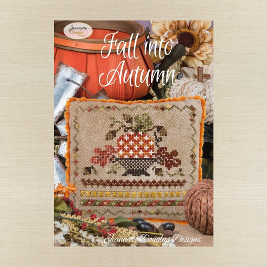 Jeannette Douglas Designs - Fall Into Autumn - Booklet Chart and/or Roxy Floss Conversion