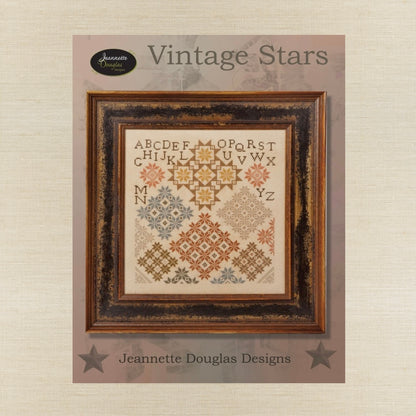 Jeannette Douglas Designs - Vintage Stars - Booklet Chart and/or Roxy Floss Conversion