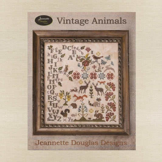 Jeannette Douglas Designs - Vintage Animals - Booklet Chart and/or Roxy Floss Conversion