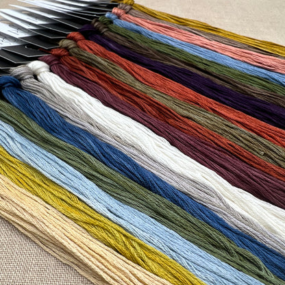 Jeannette Douglas Designs - Vintage Flowers 1 - Booklet Chart and/or Roxy Floss Conversion