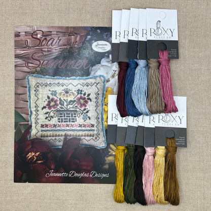 Jeannette Douglas Designs - Soar Into Summer - Booklet Chart and/or Roxy Floss Conversion