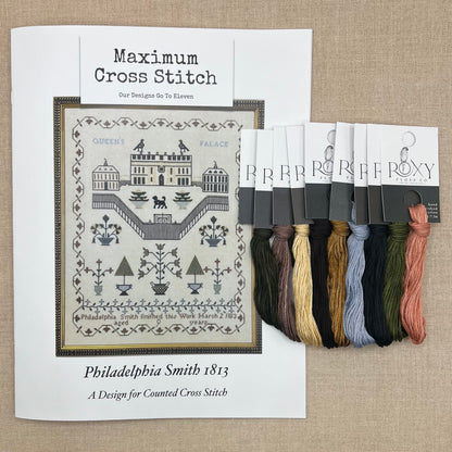 Maximum Cross Stitch - Philadelphia Smith 1813 - Booklet Chart and/or Roxy Floss Pack