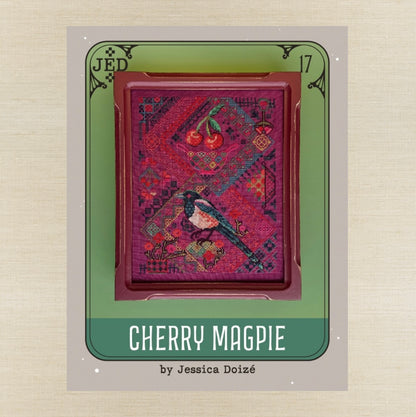 JEDxStitch - Cherry Magpie - Booklet Chart IH and/or Roxy Floss Co Floss