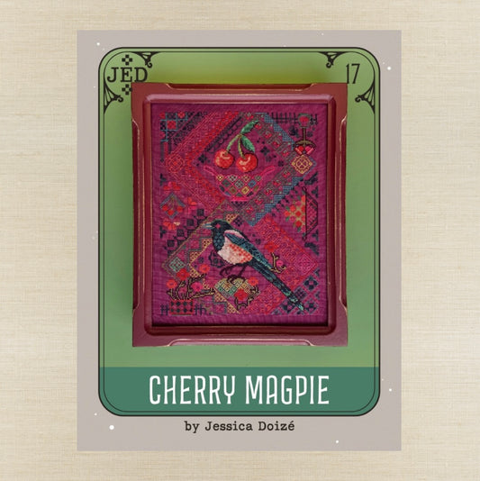 JEDxStitch - Cherry Magpie - Booklet Chart IH and/or Roxy Floss Co Floss