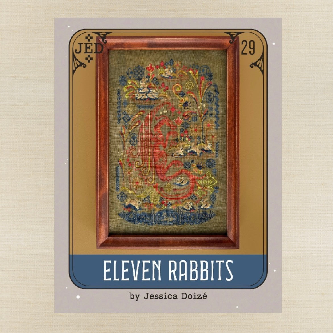 JEDxStitch - Eleven Rabbits - Booklet Chart IH and/or Roxy Floss Co Floss