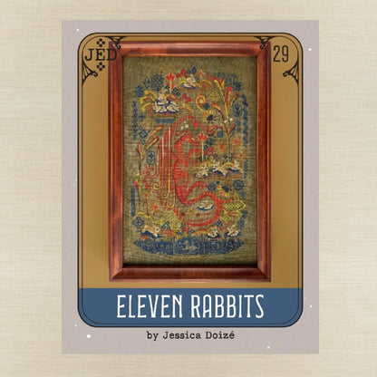 JEDxStitch - Eleven Rabbits - Booklet Chart IH and/or Roxy Floss Co Floss
