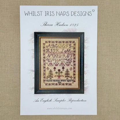 Whilst Iris Naps  - Thirza Hudson 1825 - Booklet Chart and/or Roxy Floss Conversion