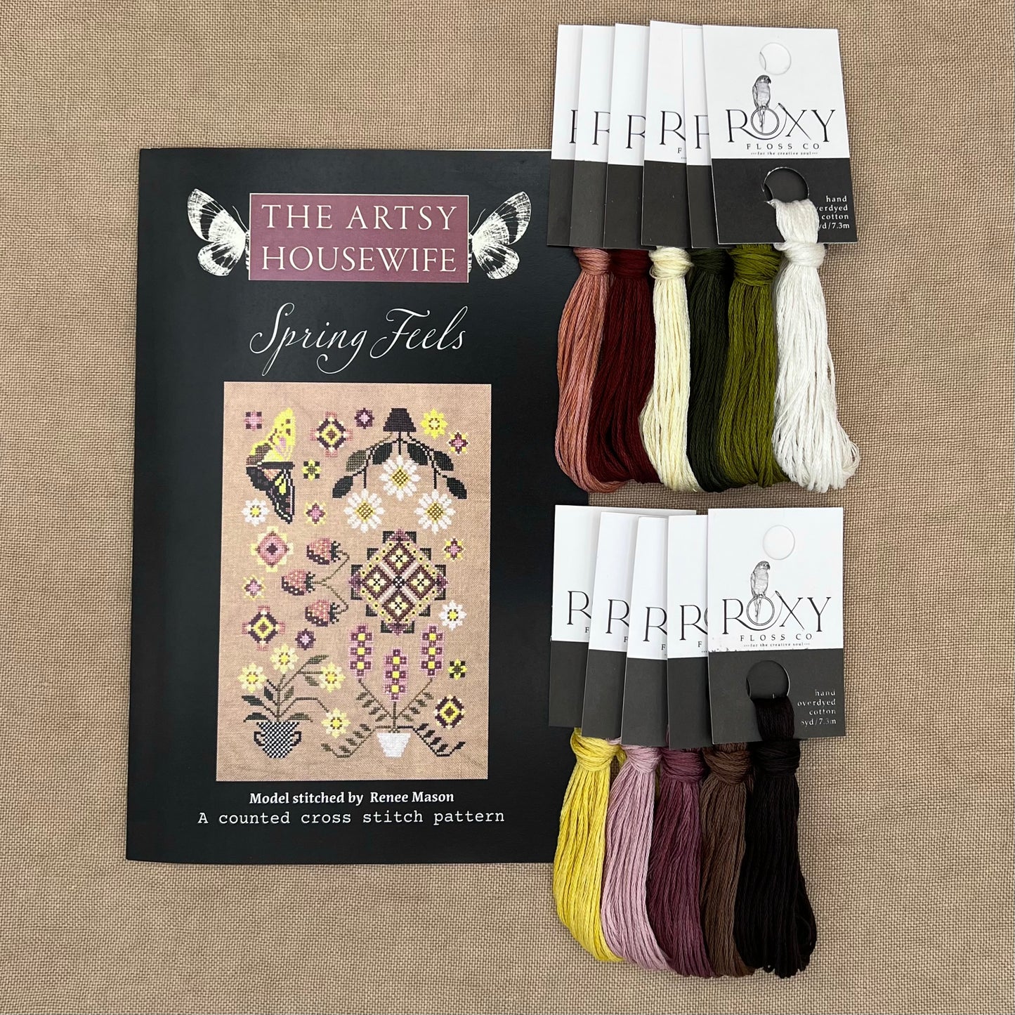 The Artsy Housewife - Spring Feels - Chart IH and/or Roxy Floss Conversion