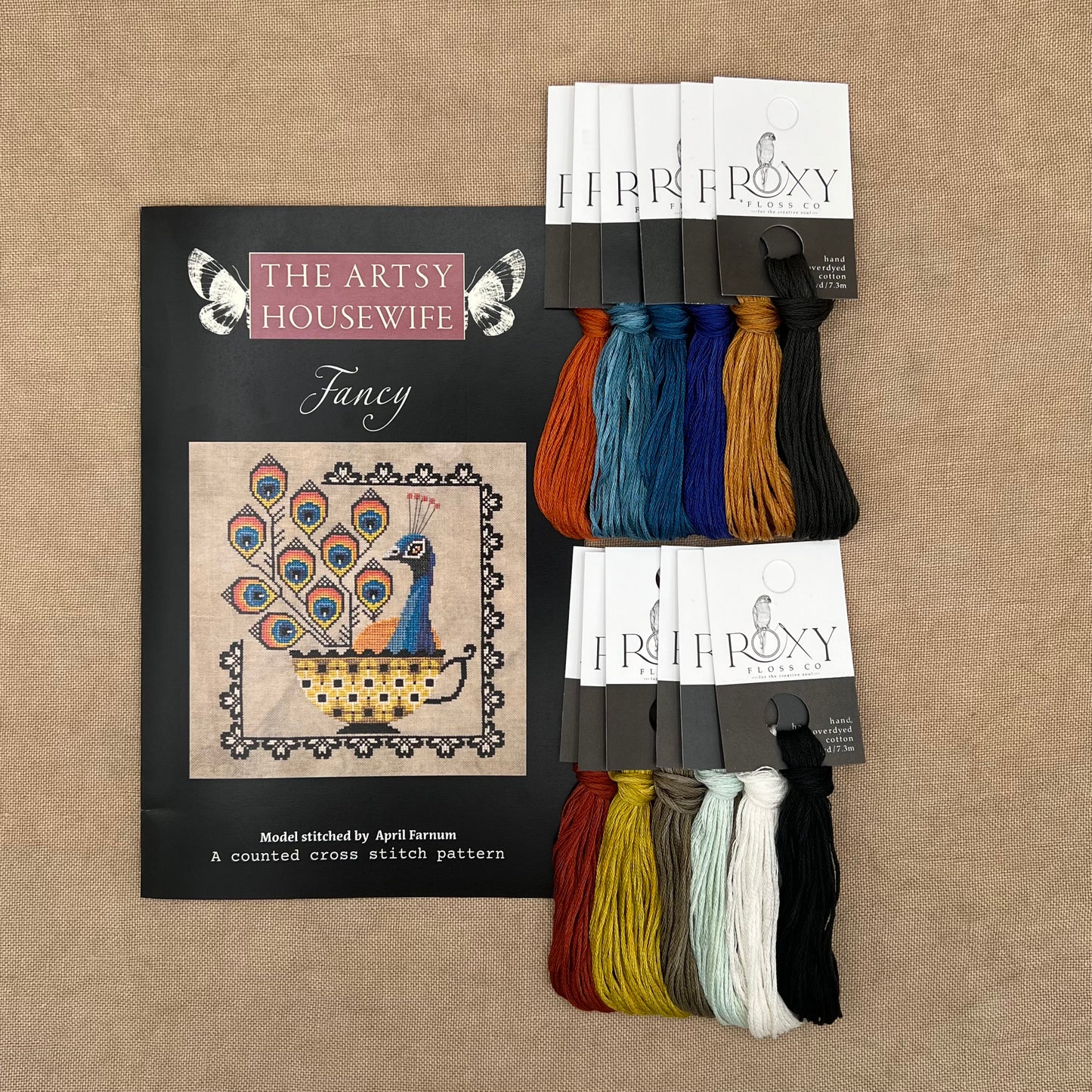 The Artsy Housewife - Fancy - Chart IH and/or Roxy Floss Conversion